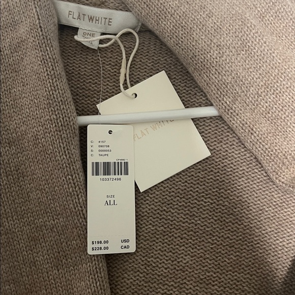 NWT Anthropologie beige open cardigan - Picture 7 of 7